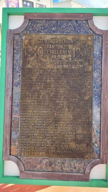 Ter Herdenking Van Onze Gevallenen / In Remembrance of Our Fallen Marker image. Click for full size.