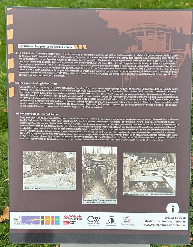 Les Catacombes pr�s de Hyde Park Corner Marker image. Click for full size.