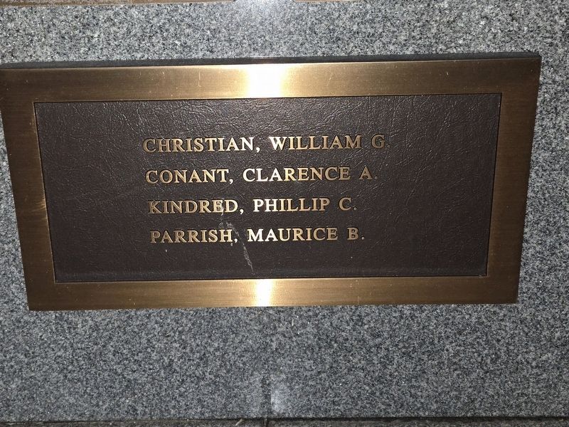 Bottom center plaque. Click for full size. Bottom center plaque image. Click for full size.
