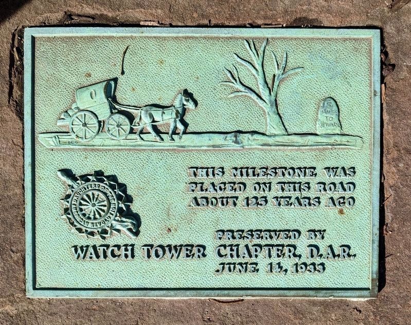 5 Miles To Newark Milestone Marker. Click for full size. 5 Miles To Newark Milestone Marker image. Click for full size.