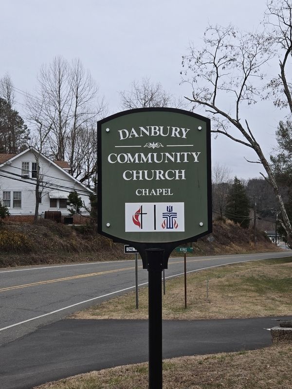 Danbury Community Church sign. Click for full size. Danbury Community Church sign image. Click for full size.