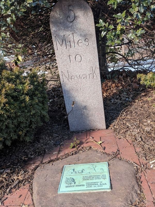 5 Miles To Newark Milestone and Marker. Click for full size. 5 Miles To Newark Milestone and Marker image. Click for full size.