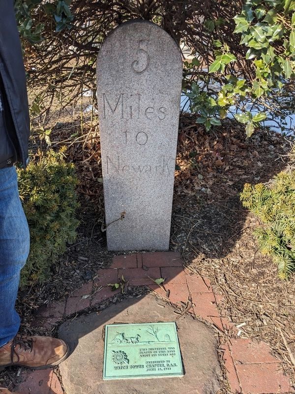 5 Miles To Newark Milestone and Marker. Click for full size. 5 Miles To Newark Milestone and Marker image. Click for full size.