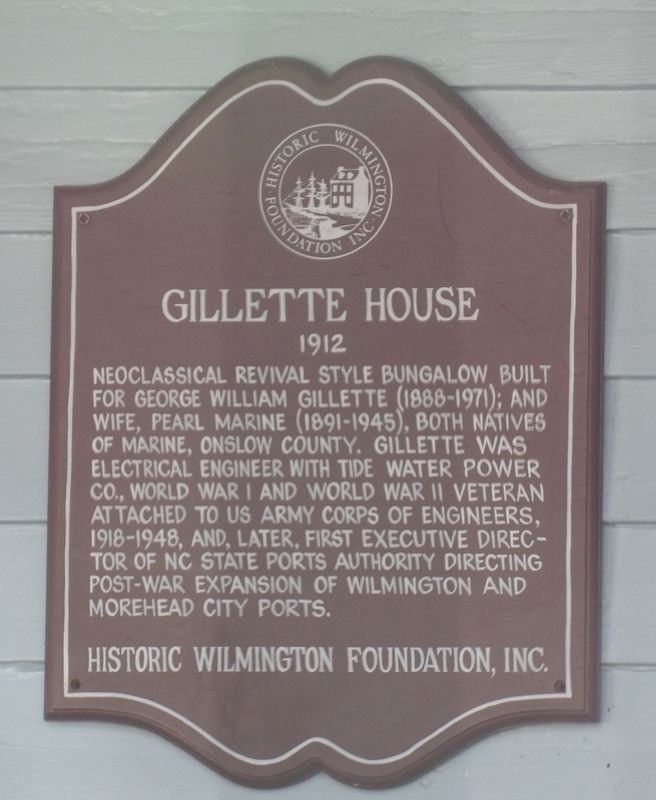 Gillette House Marker. Click for full size. Gillette House Marker image. Click for full size.