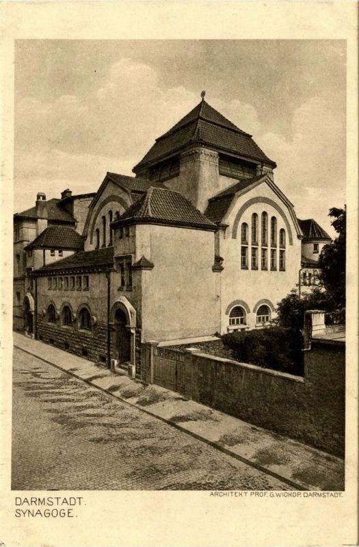 Exterior of the Orthodoxe Synagoge (Orthodox Synagogue) in Darmstadt image. Click for full size.