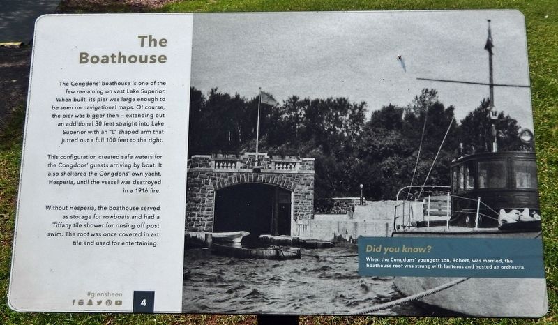 The Boathouse Marker image. Click for full size.