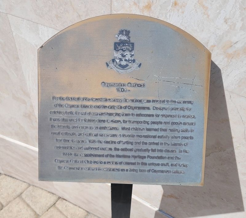 Caymanian Catboat Marker image. Click for full size.