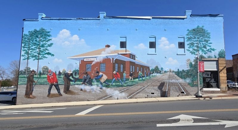 Shooting in the New Year Mural. Marker is at the bottom right corner image. Click for full size.