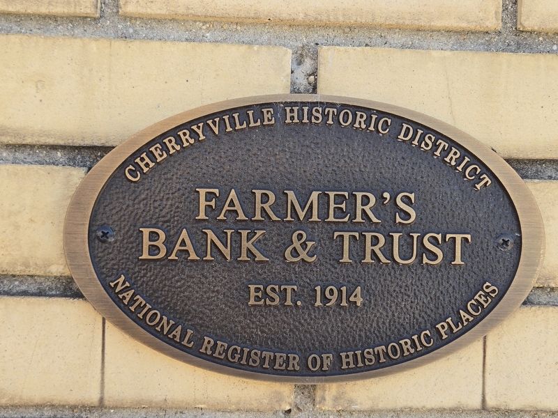 Farmer's Bank & Trust Marker image. Click for full size.