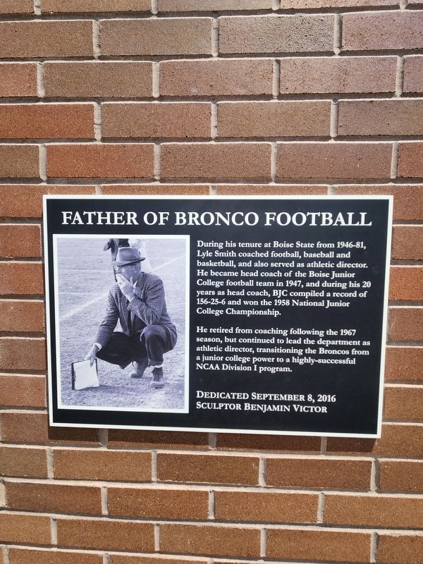 Father of Bronco Football Marker image. Click for full size.