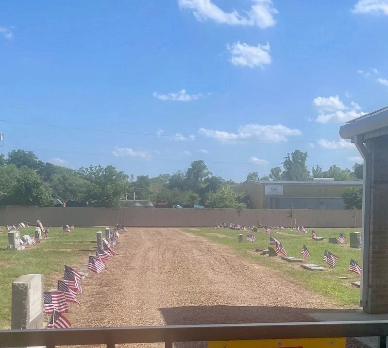 Calloway Cemetery Flags on the 4th of July image. Click for full size.