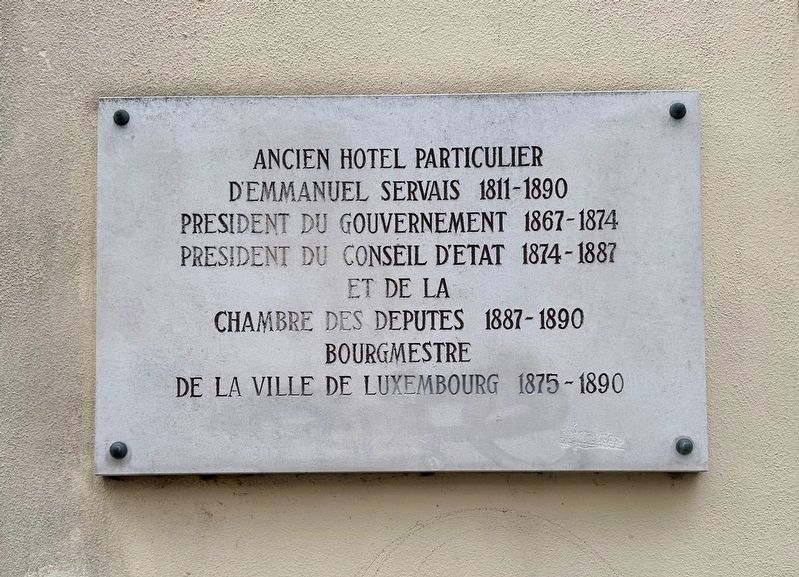 Emmanuel Servais Marker image. Click for full size.