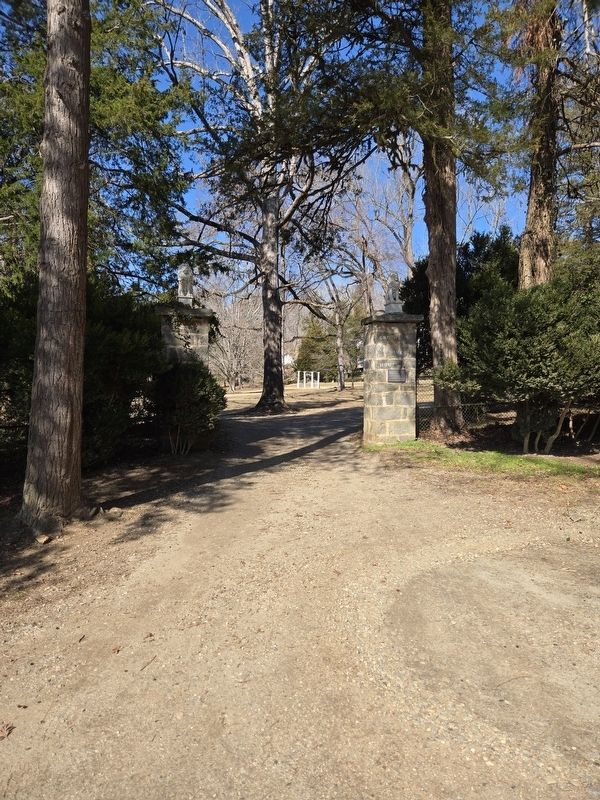 Green River Plantation entrance. Marker is on the right stone post. Click for full size. Green River Plantation entrance. Marker is on the right stone post image. Click for full size.