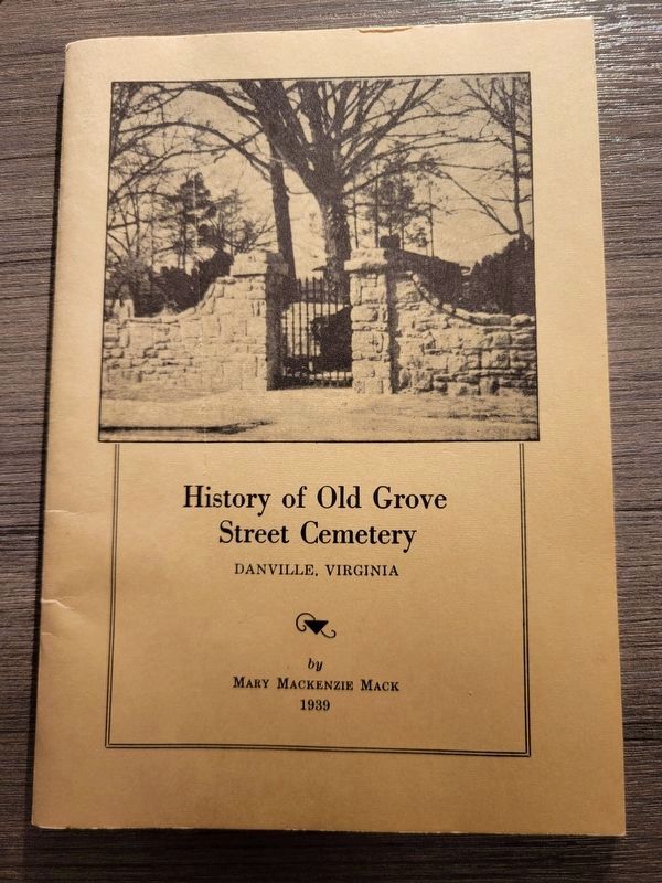 History of Old Grove Street Cemetery. Click for full size. History of Old Grove Street Cemetery image. Click for full size.
