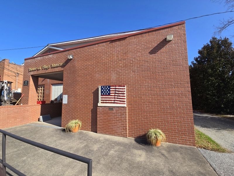 Star Spangled Banner and Marker at the House of Flags Museum. Click for full size. Star Spangled Banner and Marker at the House of Flags Museum image. Click for full size.