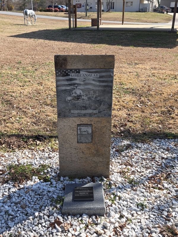 Full view of Polk County Korean War Memorial / SSgt. Reckless Marker. Click for full size. Full view of Polk County Korean War Memorial / SSgt. Reckless Marker image. Click for full size.