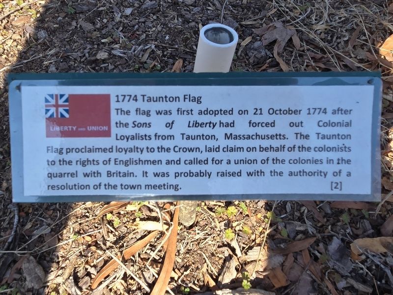 1774 Taunton Flag Marker image. Click for full size.