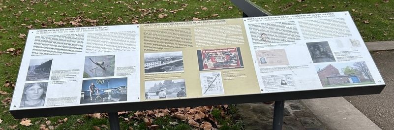 Im Gedenken an die Opfer der Deutschen Teilung Marker image. Click for full size.