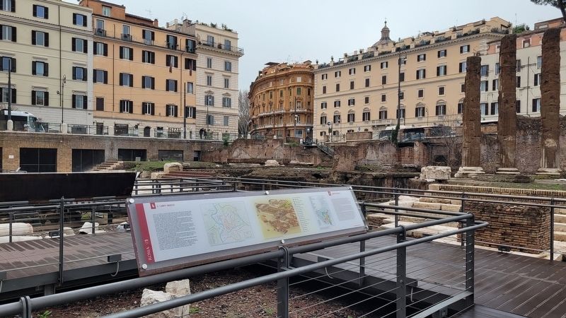 The view of the Campus Martius Marker in the Largo Argentina. Click for full size. The view of the Campus Martius Marker in the Largo Argentina image. Click for full size.