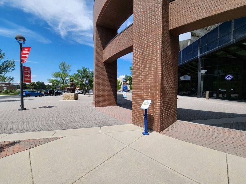 Bronco Stadium Marker image. Click for full size.