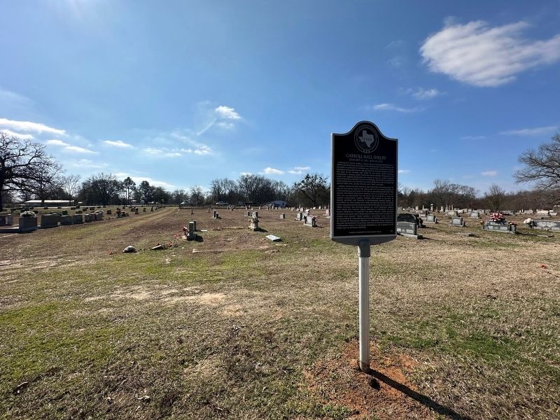 Carroll Hall Shelby Marker image. Click for full size.