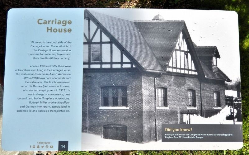 Carriage House Marker. Click for full size. Carriage House Marker image. Click for full size.