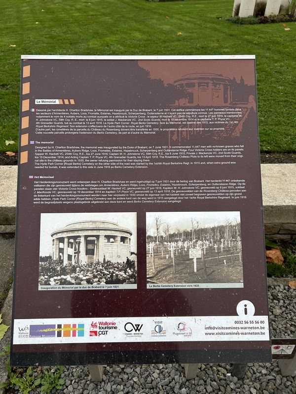 Le Memorial Marker. Click for full size. Le Memorial Marker image. Click for full size.