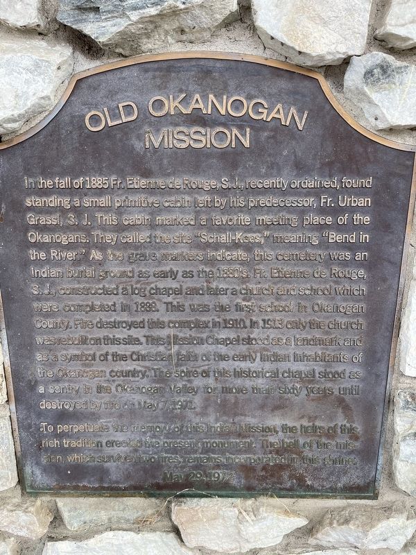 Old Okanogan Mission Marker image. Click for full size.