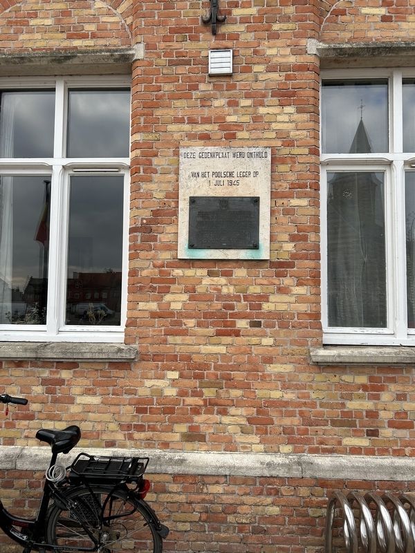 VAN HET POOLSCHE LEGER OP 1 JULI 1945 Marker image. Click for full size.