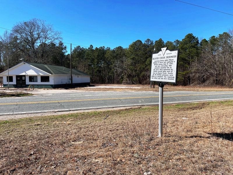 Beaver Creek Skirmish / Capture of Provisions at Flat Rock Marker image. Click for full size.