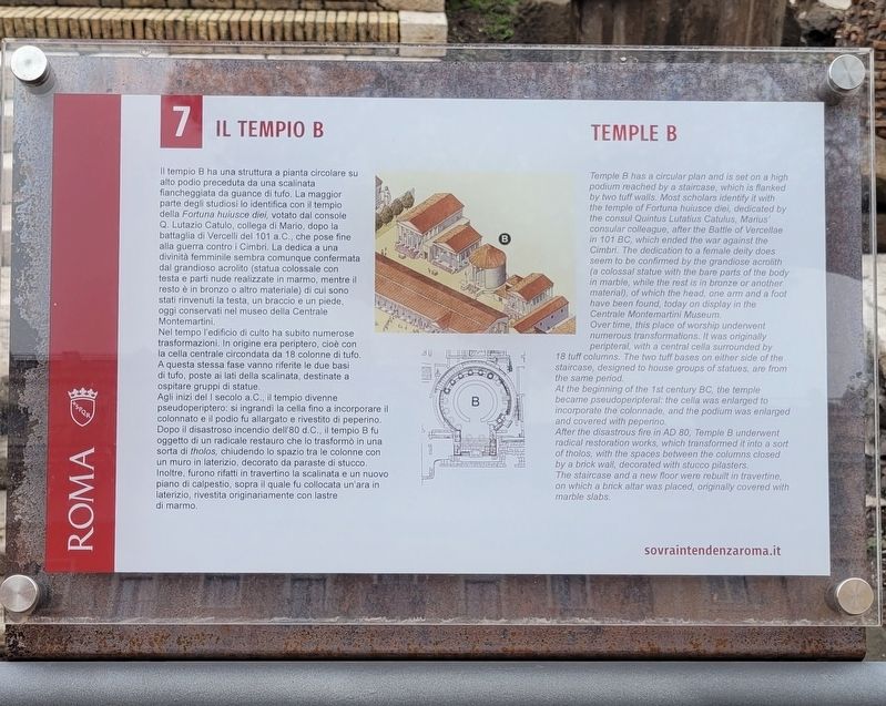 Il Tempio B / Temple B Marker image. Click for full size.