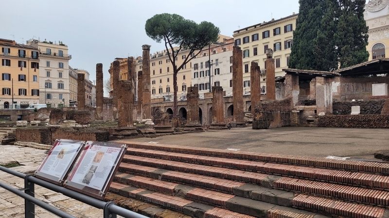 The view of the two markers and Temple A. Click for full size. The view of the two markers and Temple A image. Click for full size.