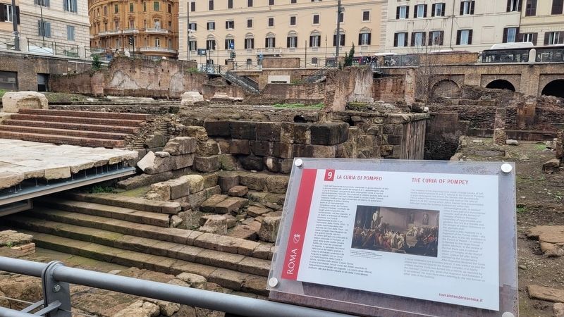 The Curia of Pompey and Marker. Click for full size. The Curia of Pompey and Marker image. Click for full size.