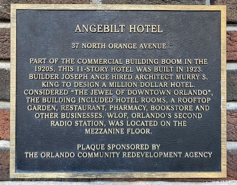 Angebilt Hotel Marker image. Click for full size.