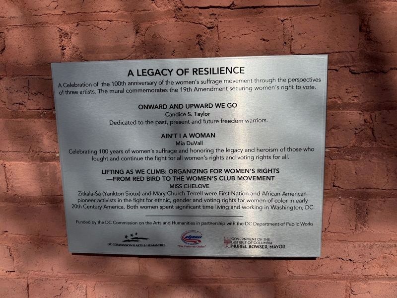 A Legacy of Resilience Marker. Click for full size. A Legacy of Resilience Marker image. Click for full size.