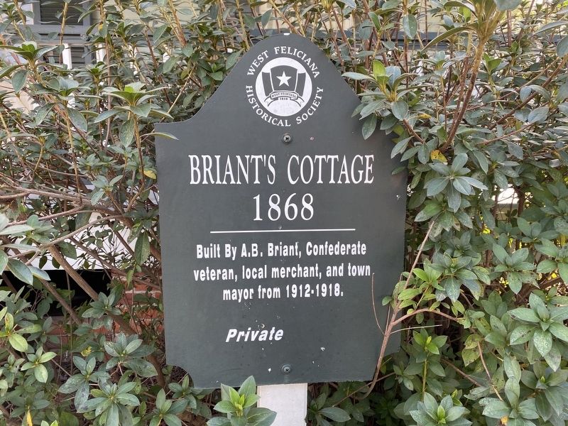 Briant's Cottage Marker. Click for full size. Briant's Cottage Marker image. Click for full size.