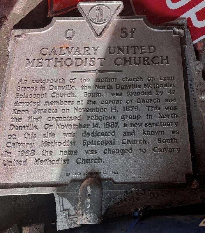 Calvary United Methodist Church Marker. Click for full size. Calvary United Methodist Church Marker image. Click for full size.