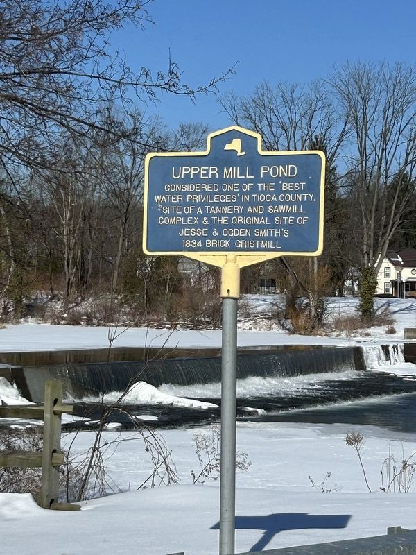 Upper Mill Pond Marker. Click for full size. Upper Mill Pond Marker image. Click for full size.