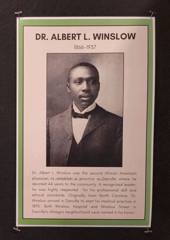 Dr. Albert Winslow. Click for full size. Dr. Albert Winslow image. Click for full size.