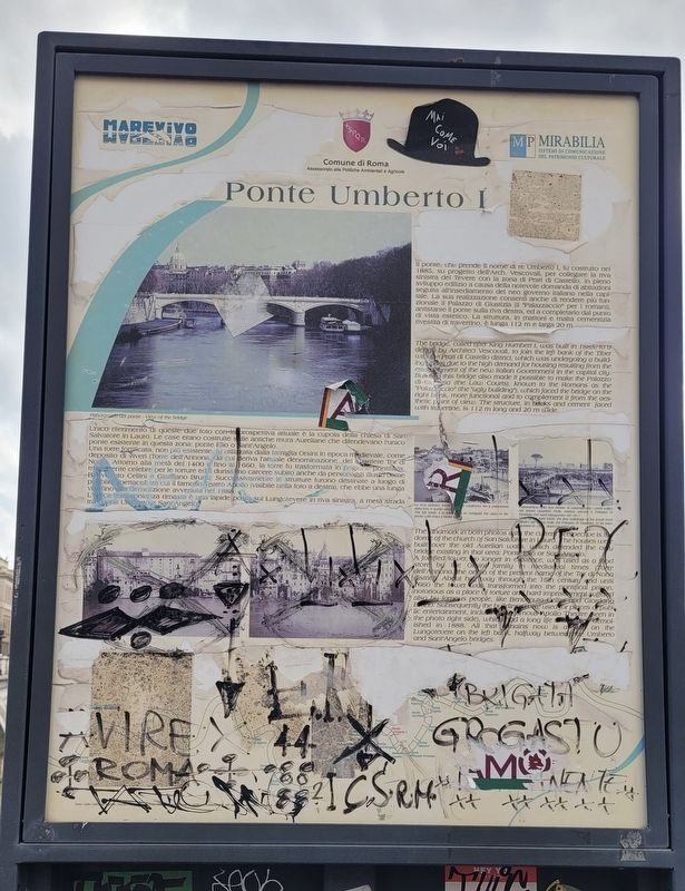 Ponte Umberto I / Umberto I Bridge Marker. Click for full size. Ponte Umberto I / Umberto I Bridge Marker image. Click for full size.