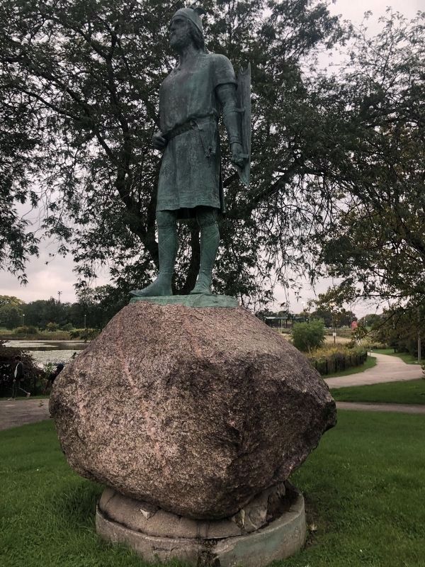 Leif Erickson statue. Click for full size. Leif Erickson statue image. Click for full size.