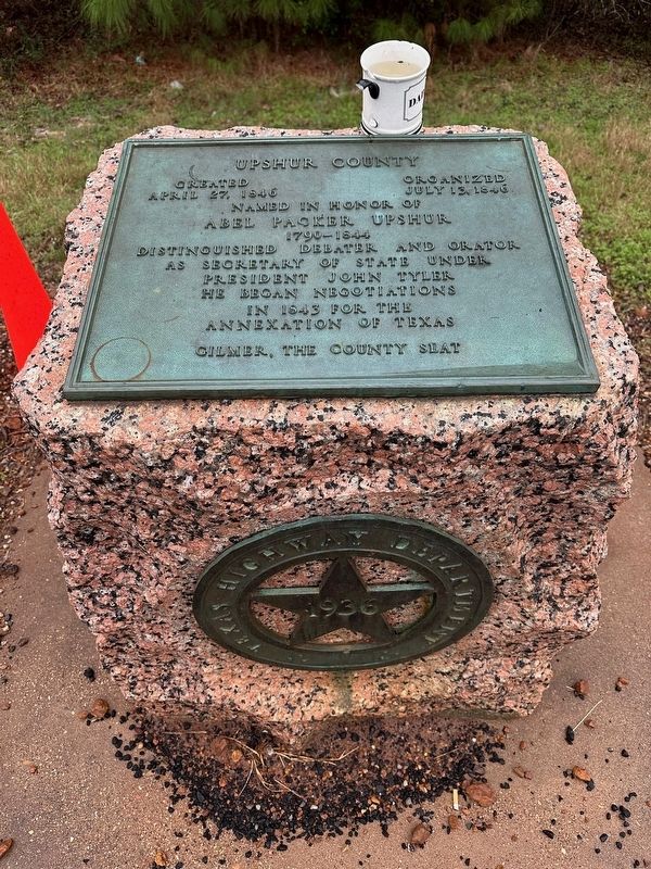Upshur County Marker. Click for full size. Upshur County Marker image. Click for full size.