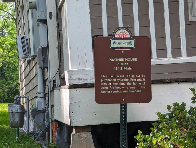 Prather House Marker. Click for full size. Prather House Marker image. Click for full size.