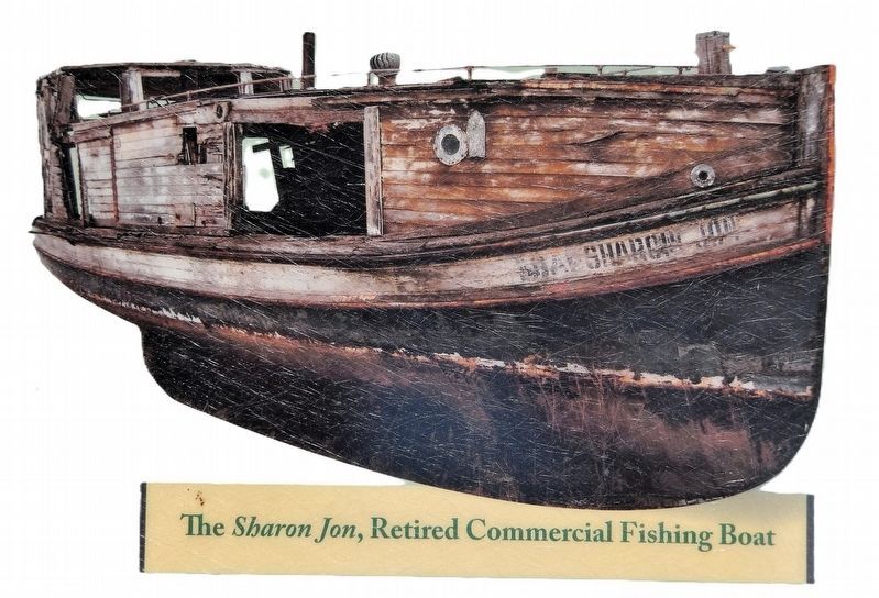 Marker detail: The <i>Sharon Jon</i>, Retired Commercial Fishing Boat image. Click for full size.
