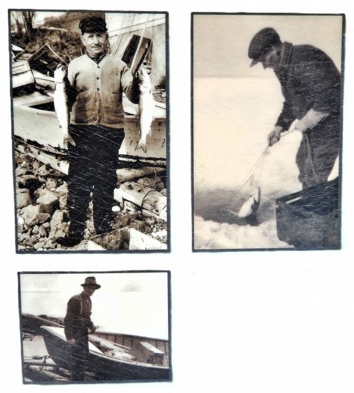 Marker detail: Local Fishermen, late 1940s image. Click for full size.