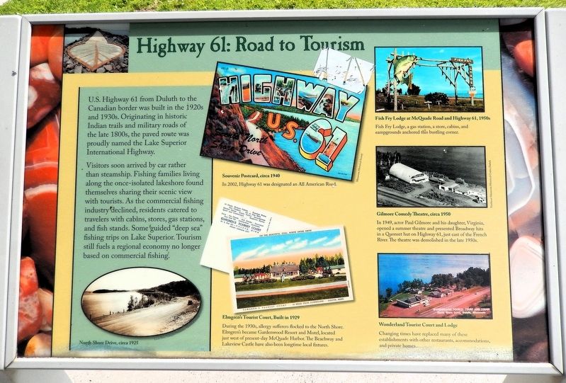 Highway 61: Road to Tourism Marker. Click for full size. Highway 61: Road to Tourism Marker image. Click for full size.