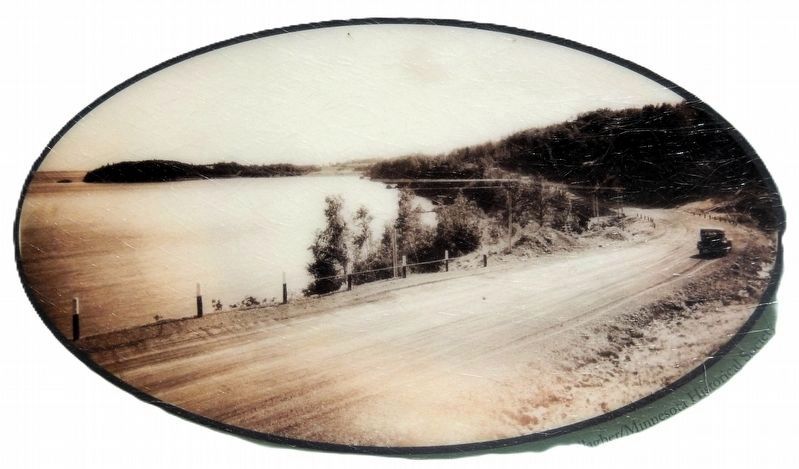 Marker detail: North Shore Drive, circa 1925. Click for full size. Marker detail: North Shore Drive, circa 1925 image. Click for full size.