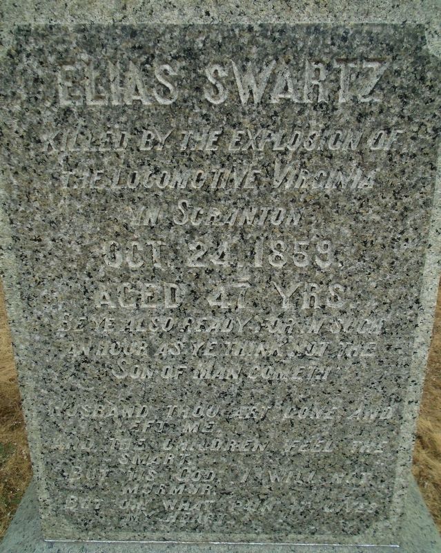 Elias Swartz Marker. Click for full size. Elias Swartz Marker image. Click for full size.