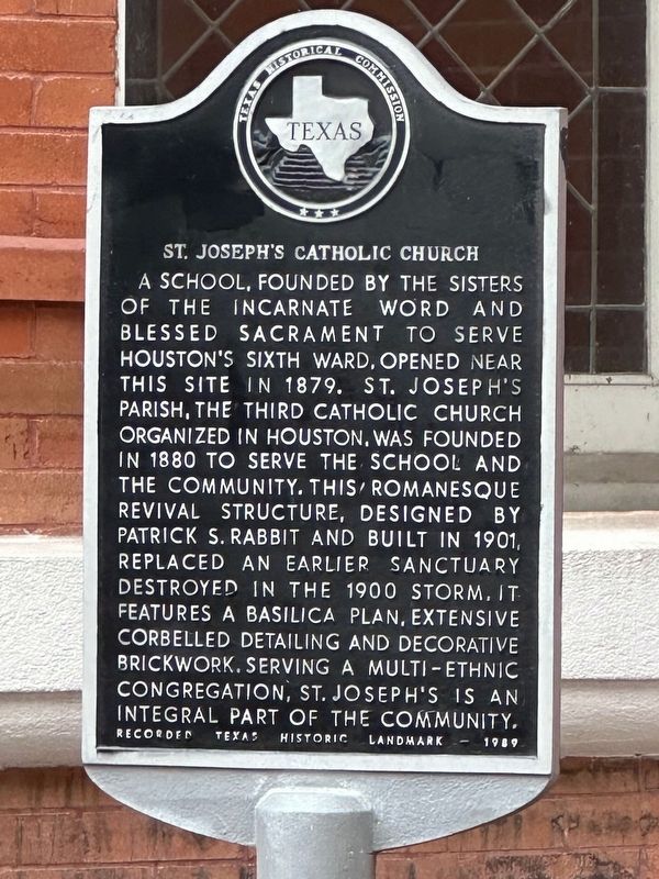 St. Joseph's Catholic Church Marker image. Click for full size.