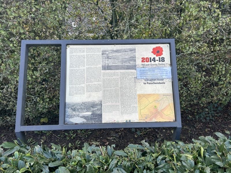 Road to Passenschendaele Marker. Click for full size. Road to Passenschendaele Marker image. Click for full size.